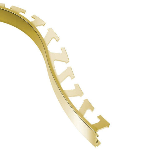 JOLLY-RADIUS EDGE TRIM ALUMINUM POLISH BRASS