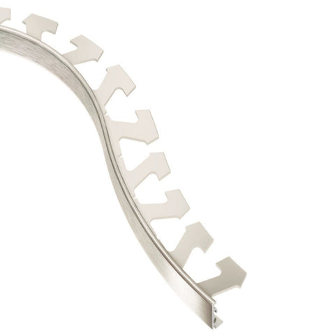 JOLLY-RADIUS EDGE TRIM ALUMINUM BRUSHED NICKEL