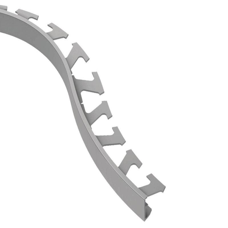 JOLLY-RADIUS EDGE TRIM ALUMINUM METALLIC GREY
