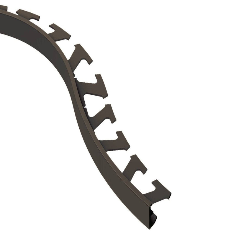 JOLLY-RADIUS EDGE TRIM ALUMINUM BLACK BROWN