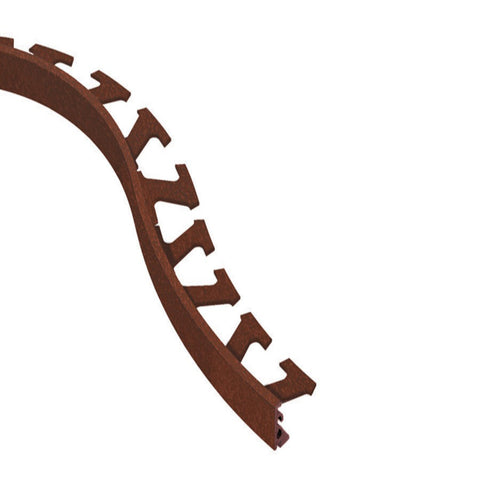 JOLLY-RADIUS EDGE TRIM ALUMINUM RUSTIC BROWN