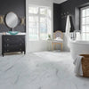 Mannington Adura Flex Rectangles Legacy White with Gray Room Scene