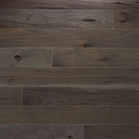 Somerset Character Plank Solid 3/4" Hickory Ember 4" Low Gloss