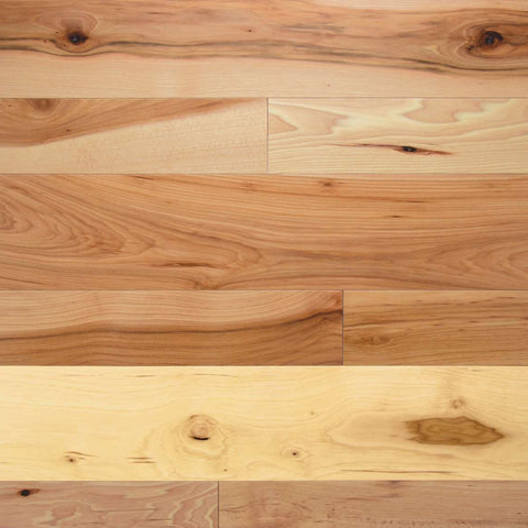 Somerset Character Plank Solid 3/4" Natural Hickory 3 1/4" Low Gloss