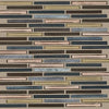 Shaw Tile Molten Linear Glass Bronze Wall