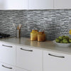 Shaw Tile Molten Linear Glass Obsidian Wall