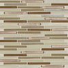 Shaw Tile Molten Linear Glass Penny Wall