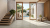 Arterra Porcelain Paver Living Style Cream 24"x24" Room Scene