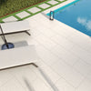Arterra Porcelain Paver Livingstyle Pearl - 18"x36" Outdoor Scene