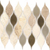 Daltile Decorative Accents Leaf Straight Edge Beige