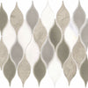 Daltile Decorative Accents Leaf Straight Edge Gray