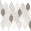 Daltile Decorative Accents Leaf Straight Edge White