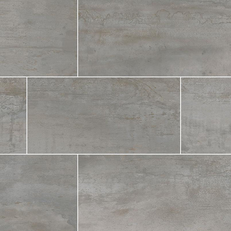 Oxide Magnetite Porcelain Tile Collection - 12x24