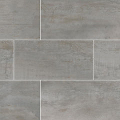 Oxide Magnetite Porcelain Tile Collection - 12x24" Swatch