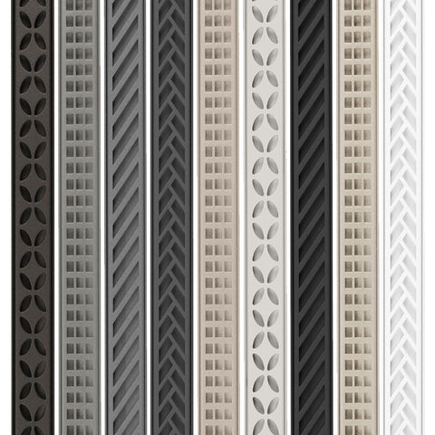 Schluter Kerdi Line Vario Linear Drain Grate and Channel Assembly 96" Herringbone