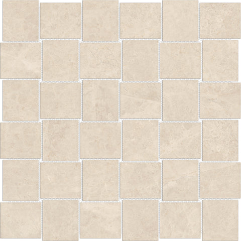 Tile Collection Mayfair Mosaic Basketweave 2x2 Tile Allure Ivory