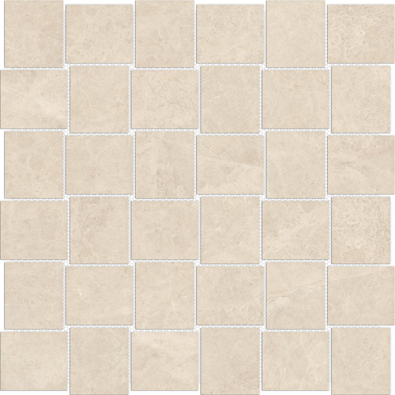 Tile Collection Mayfair Mosaic Basketweave Tile Allure Ivory