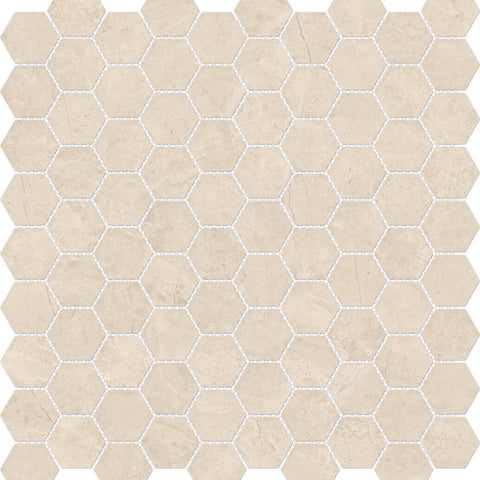 Tile Collection Mayfair Mosaic Hexagon Tile Allure Ivory