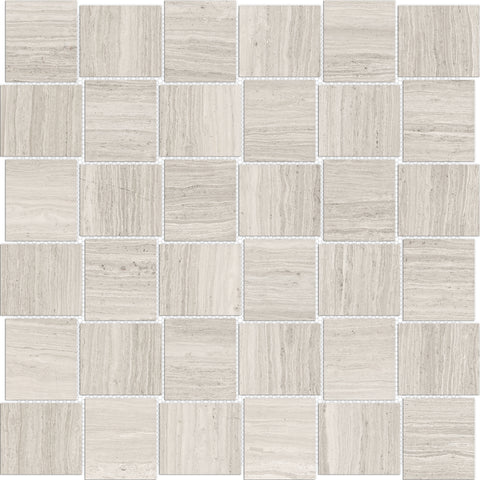 Tile Collection Mayfair Mosaic Basketweave Tile Strada Ash