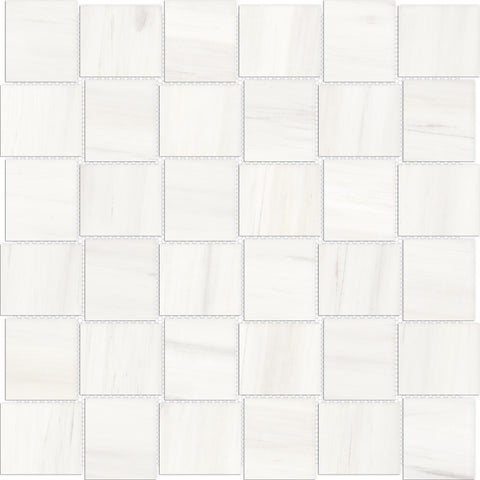 Tile Collection Mayfair Mosaic Basketweave 2x2 Tile Suave Bianco