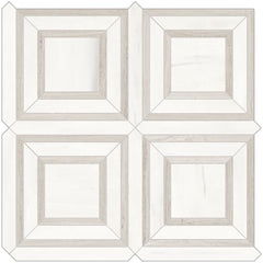 Tile Collection Mayfair Mosaic Piazza Polished Tile Suave Bianco