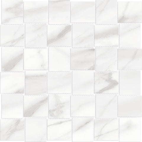 Tile Collection Mayfair Mosaic Basketweave Tile Volakas Grigio