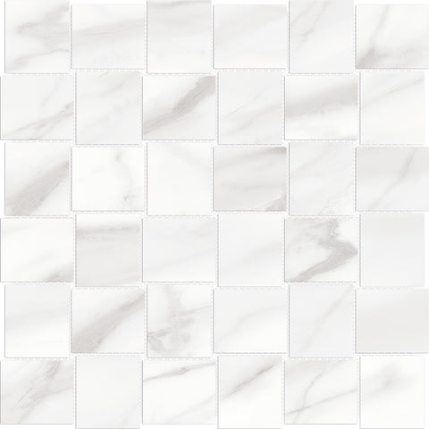 Tile Collection Mayfair Mosaic Basketweave 2x2 Tile Volakas Grigio