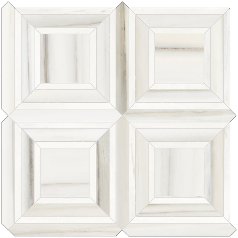 Tile Collection Mayfair Mosaic Piazza Polished Tile Zebrino