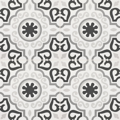 Daltile Memoir Crystal Black ME25 12"x12" Swatch