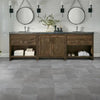 Mannington Adura Flex Rectangles Meridian Steel Room Scene