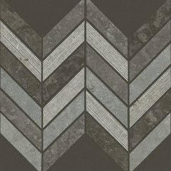 Shaw Tile Boca Milly Gray Chevron Swatch
