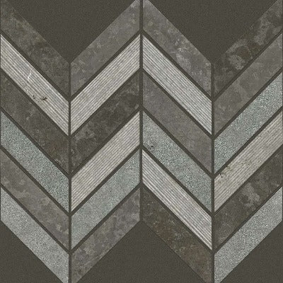 Shaw Tile Boca Milly Gray Chevron