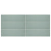 Daltile Stencil Rectangle Half Moon 4x12 Mint