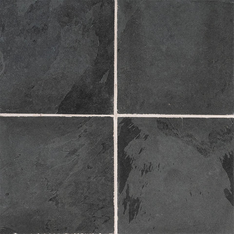 Slate Tile Collection Montauk Black 24"x24" Swatch
