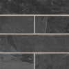 Slate Tile Collection Montauk Black 6"x24" Swatch