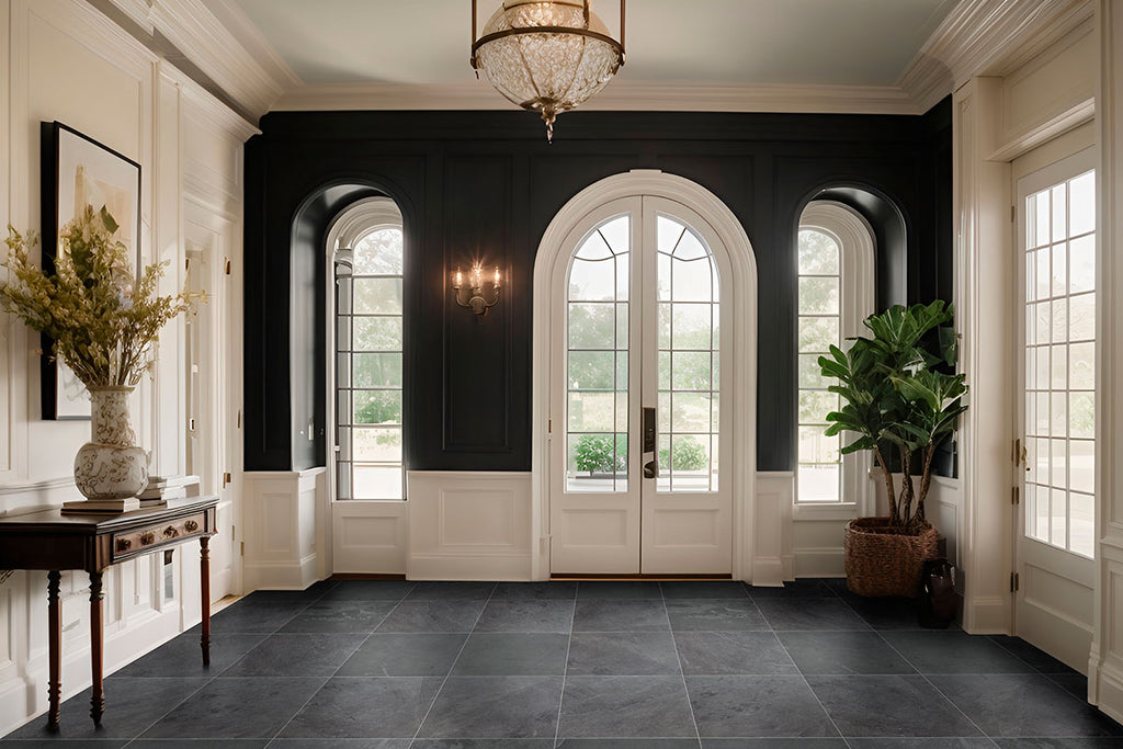 Slate Tile Collection Montauk Black 16