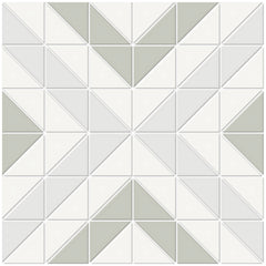 Tile Collection Soho 10x10 Cubic Pattern Mosaic Tile Morning Blend Swatch