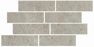 Paramount Tile Promenade Argento Brick Mosaic Swatch