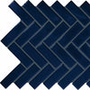 Daltile Color Wheel Mosaic Group 3 Herringbone 1x3 Navy