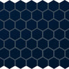 Daltile Color Wheel Mosaic Group 3 Hexagon 1.5 Navy