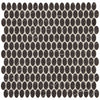 Daltile Statuette Oval 1/2"x1" Night Shade