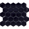 Daltile Artefino Jewel Mosaic Framed Hexagon Obsidian