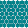 Daltile Color Wheel Mosaic Group 3 Hexagon 1.5 Ocean Blue