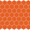 Daltile Color Wheel Mosaic Group 3 Hexagon 1.5 Orange Burst