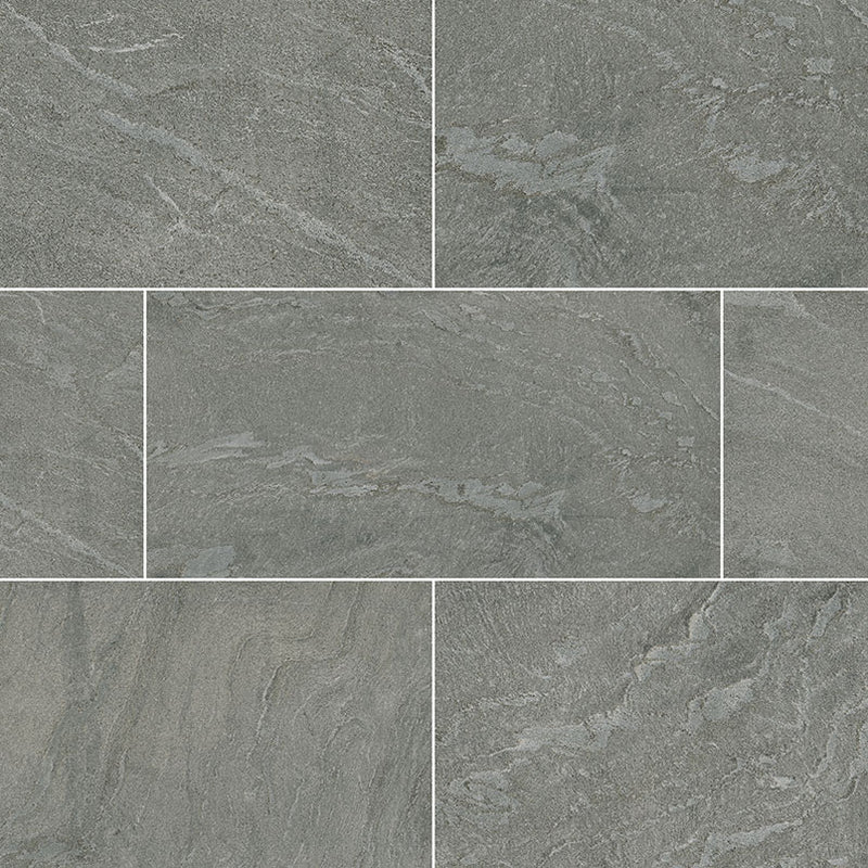 Quartzite Tile Collection Ostrich Gray - 12