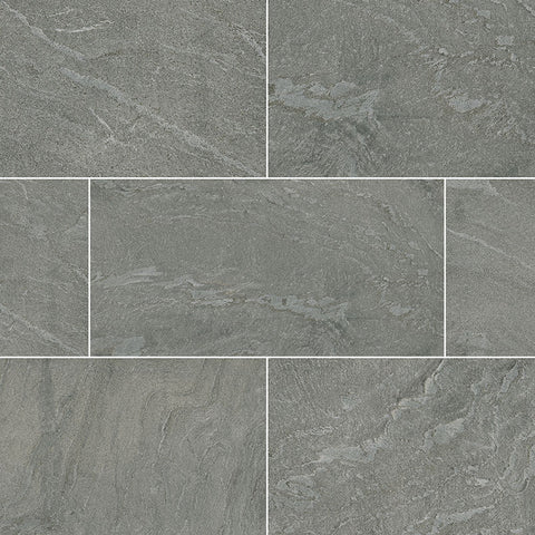 Quartize Tile Collection Ostrich Gray - 12"x24" - Honed Swatch