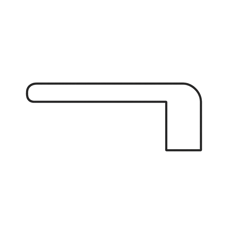 Casabella AquaProof XL Square Stair Nose Trim