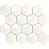 Daltile Artefino Jewel Mosaic Pyramid Hexagon Oyster