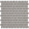 Daltile Statuette Oval 1/2"x1" Paloma Gray