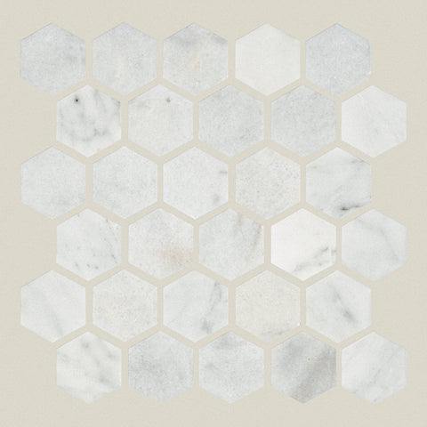 Shaw Tile Boca Pearl Polished Hexagon Mosaic Swatch